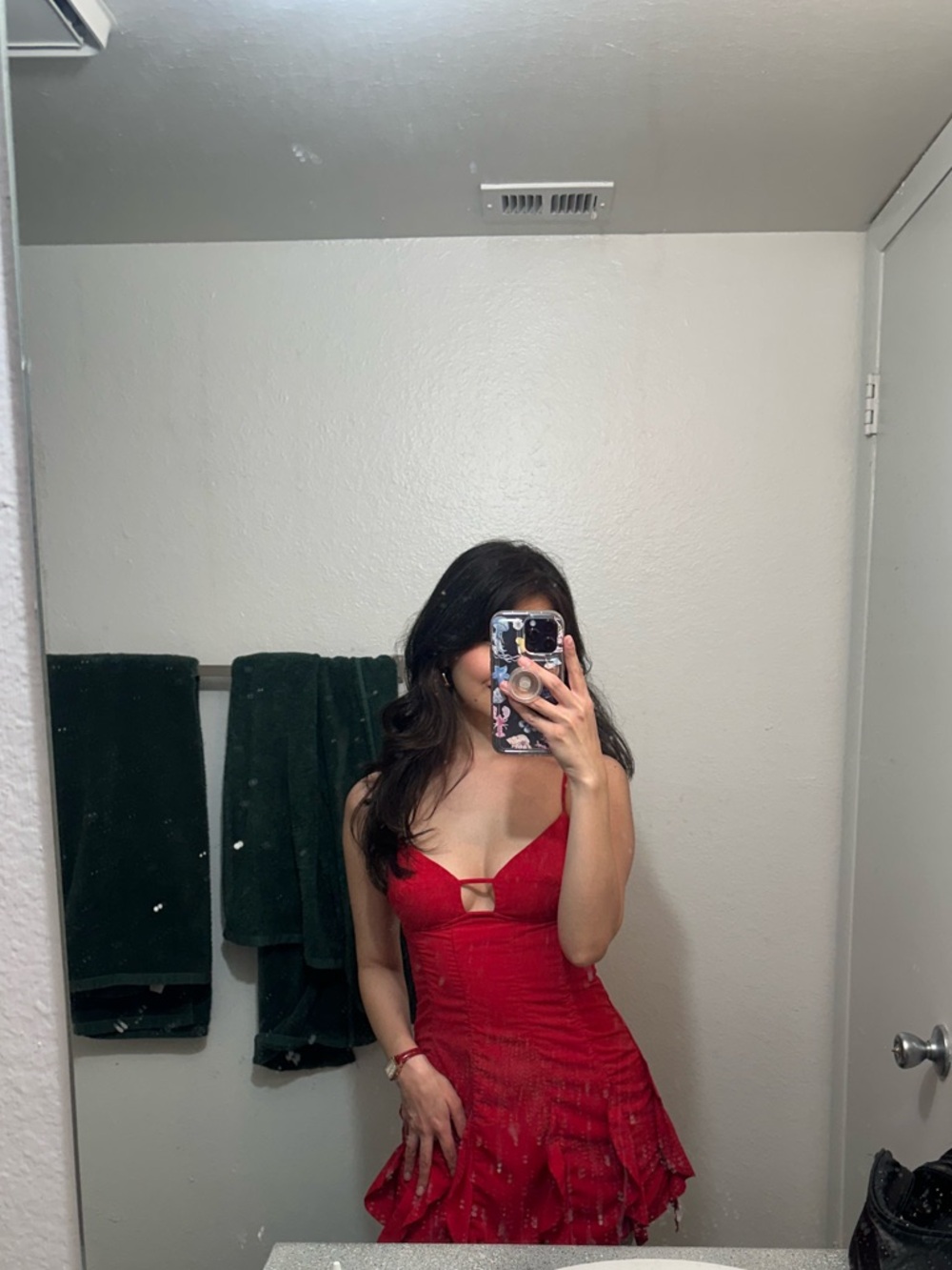 Oh Polly Red Mini Dress with Sweetheart Neckline